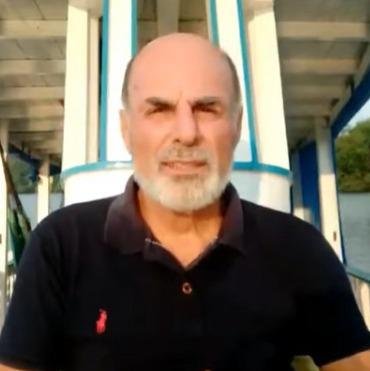 Paulo Randow a bordo do Barco Vencedor